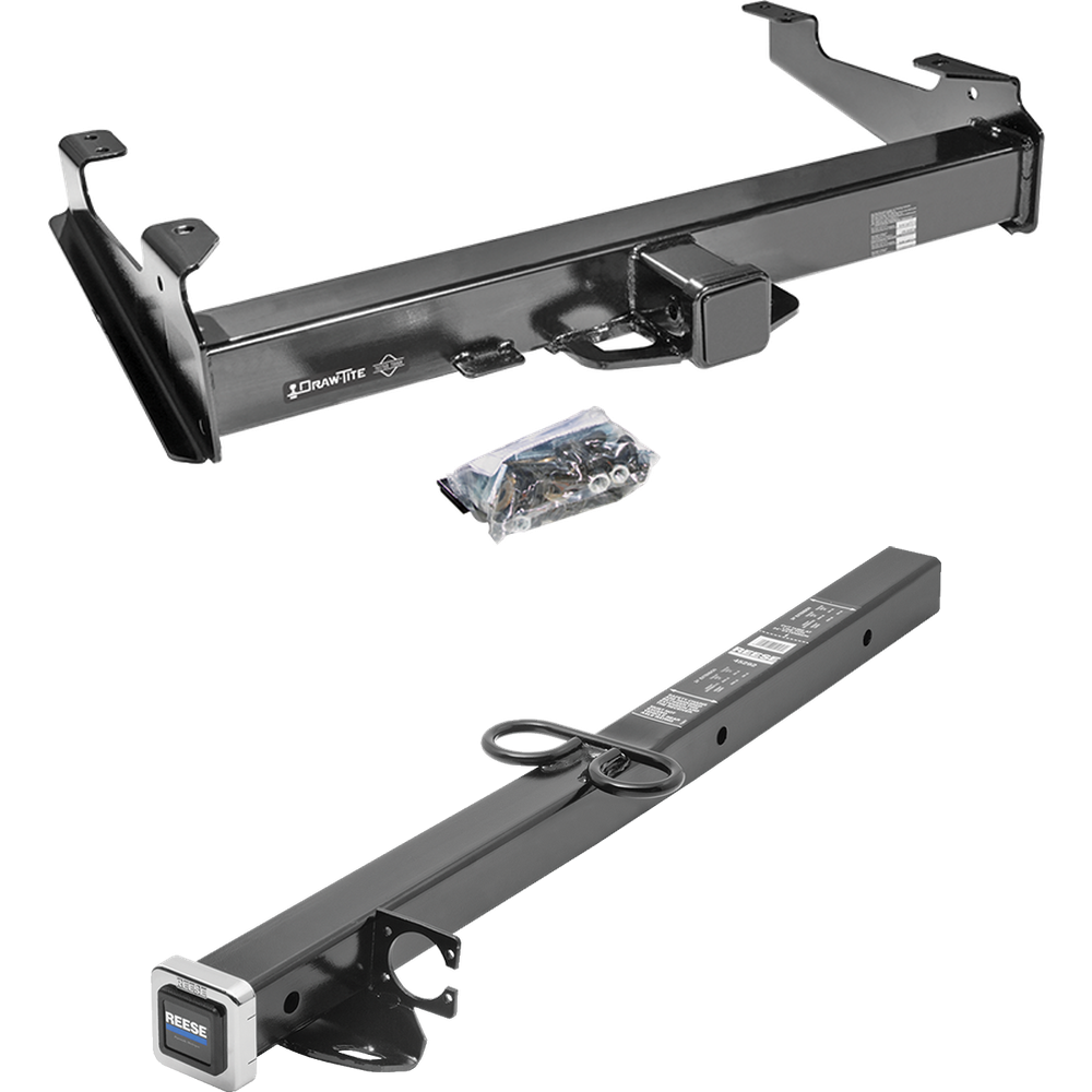 Fits 2003-2006 Chevrolet Silverado 3500 Trailer Hitch Tow PKG w/ 2-1/2" to 2" Adapter 24" Length (For (Classic) Models) By Draw-Tite