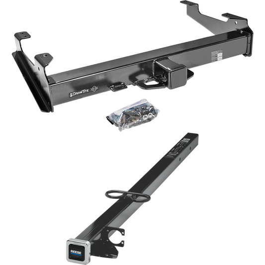 Fits 2003-2007 GMC Sierra 3500 Trailer Hitch Tow PKG w/ 2-1/2" to 2" Adapter 41" Length (For (Classic) Models) By Draw-Tite