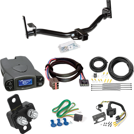 Fits 2004-2005 Ford Explorer Sport Trac Trailer Hitch Tow PKG w/ Tekonsha Prodigy P3 Brake Control + Plug & Play BC Adapter + 7-Way RV Wiring By Reese Towpower