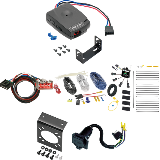 Fits 2012-2014 Lincoln MKT 7-Way RV Wiring w/ Zero Contact ZCI Module + Pro Series Pilot Brake Control + Plug & Play BC Adapter By Tekonsha