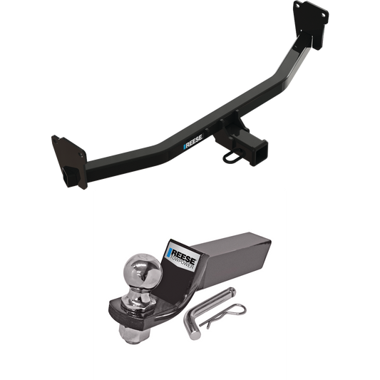 Fits 2017-2023 KIA Niro Trailer Hitch Tow PKG w/ Starter Kit Ball Mount w/ 2" Drop & 2" Ball By Reese Towpower