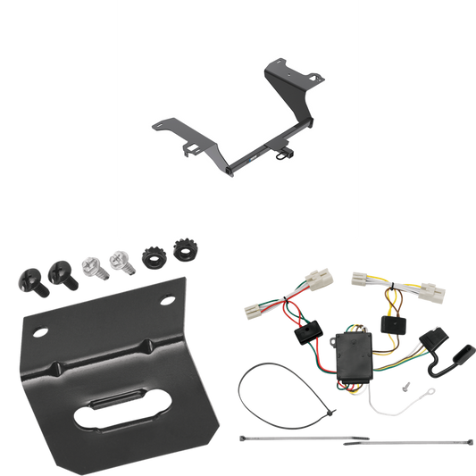 Se adapta al paquete de enganche de remolque KIA Optima 2011-2020 con arnés de cableado plano de 4 + soporte de Reese Towpower