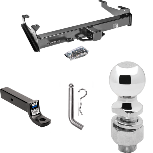 Se adapta al paquete de enganche de remolque Chevrolet Silverado 3500 2001-2002 con soporte de bola con caída de 3" + pasador/clip + bola de 2-5/16" de Draw-Tite