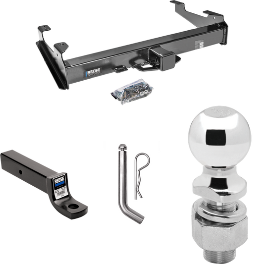 Fits 2003-2007 GMC Sierra 3500 Trailer Hitch Tow PKG w/ Ball Mount w/ 3" Drop + Pin/Clip + 2-5/16" Ball (For (Classic) Models) By Reese Towpower