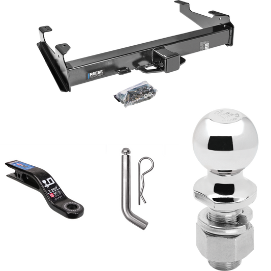 Fits 2007-2007 GMC Sierra 2500 HD Trailer Hitch Tow PKG w/ Ball Mount w/ 3" Drop + Pin/Clip + 2-5/16" Ball (For (Classic), 8 ft. Bed Models) By Reese Towpower