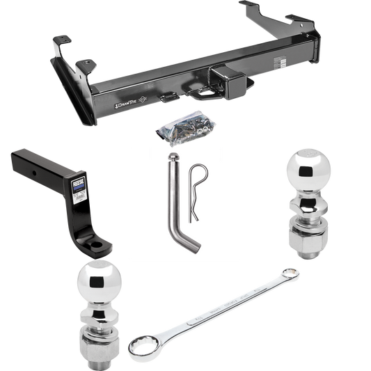 Se adapta al paquete de enganche de remolque GMC Sierra 3500 2003-2007 con soporte de bola con caída de 7-3/4" + pasador/clip + bola de 2" + bola de 2-5/16" + llave de bola + lubricante de bola (para (Classic ) Modelos) Por Draw-Tite