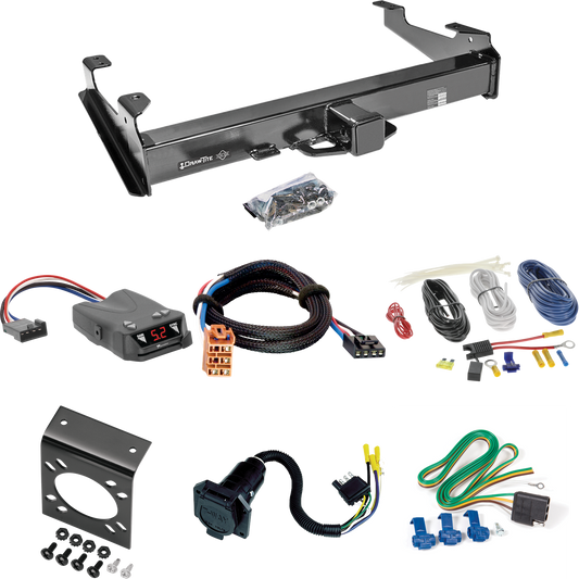 Se adapta al paquete de enganche de remolque GMC Sierra 2500 HD 2007-2007 con control de freno Tekonsha Brakeman IV + adaptador BC Plug &amp; Play + cableado RV de 7 vías (para modelos (clásicos), de caja de 8 pies) de Draw-Tite