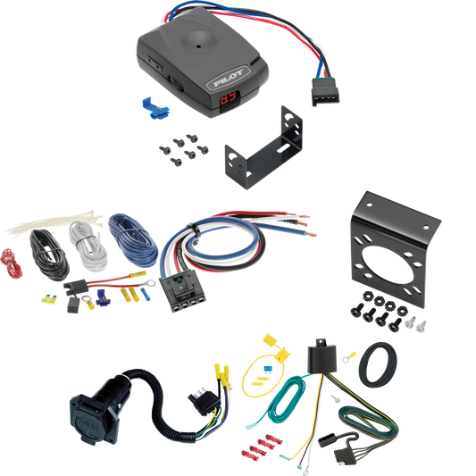 Fits 2015-2017 Lincoln MKC 7-Way RV Wiring + Pro Series Pilot Brake Control + Generic BC Wiring Adapter By Tekonsha