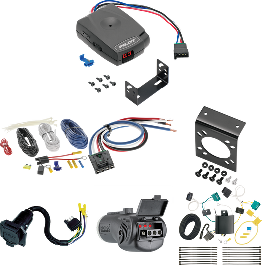 Fits 2018-2019 Chevrolet Equinox 7-Way RV Wiring + Pro Series Pilot Brake Control + Generic BC Wiring Adapter + 2 in 1 Tester & 7-Way to 4-Way Adapter (Excludes: Premier Models) By Tekonsha