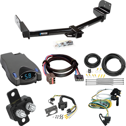 Fits 2003-2004 Lincoln Aviator Trailer Hitch Tow PKG w/ Tekonsha Prodigy P2 Brake Control + Plug & Play BC Adapter + 7-Way RV Wiring By Reese Towpower