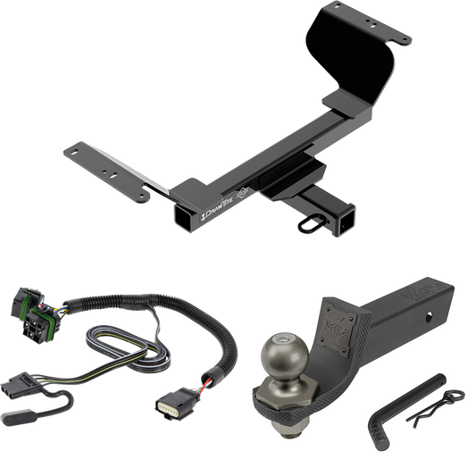 Fits 2022-2023 Chevrolet Equinox Trailer Hitch Tow PKG w/ 4-Flat Wiring + Interlock Tactical Starter Kit w/ 2" Drop & 2" Ball (Excludes: Premier or Models w/1.6L Diesel Engine Models) By Draw-Tite