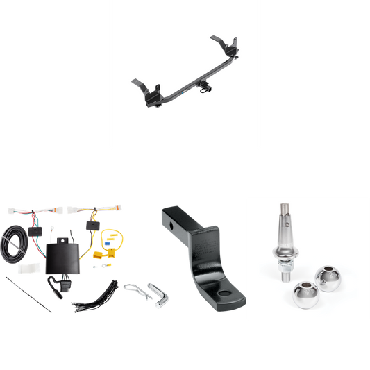 Se adapta al paquete de remolque de enganche de remolque KIA Rio 2018-2023 con arnés de cableado de 4 planos + barra de tracción + bolas intercambiables de 1-7/8" y 2" (para modelos Sedan) de Reese Towpower