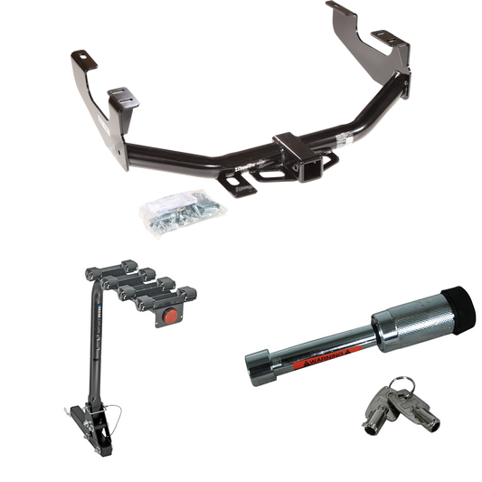 Se adapta al paquete de enganche de remolque Ford F-150 2000-2003 con portabicicletas para 4 bicicletas + bloqueo de enganche (para modelos SuperCrew) de Draw-Tite