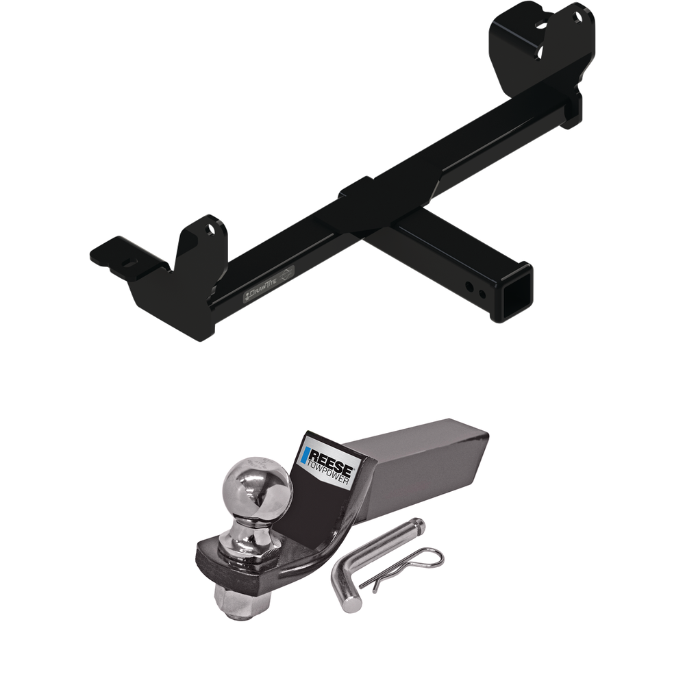 Fits 2020-2023 Chevrolet Silverado 2500 HD Front Mount Hitch + Ball Mount w/ 2" Drop & 2" Ball By Draw-Tite