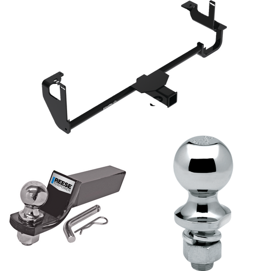 Fits 2019-2022 Lexus UX250h Trailer Hitch Tow PKG w/ Starter Kit Ball Mount w/ 2" Drop & 2" Ball + 1-7/8" Ball By Draw-Tite