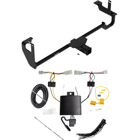 Fits 2019-2022 Lexus UX250h Trailer Hitch Tow PKG w/ 4-Flat Wiring Harness By Reese Towpower