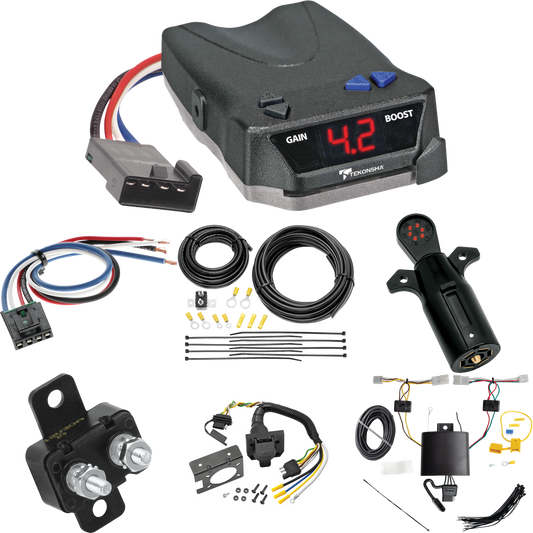 Fits 2019-2022 Lexus UX250h 7-Way RV Wiring + Tekonsha BRAKE-EVN Brake Control + Generic BC Wiring Adapter + 7-Way Tester By Tekonsha