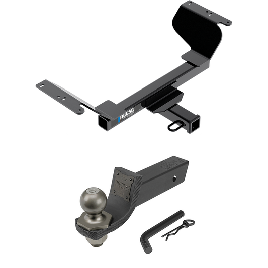 Fits 2018-2021 Chevrolet Equinox Trailer Hitch Tow PKG + Interlock Tactical Starter Kit w/ 2" Drop & 2" Ball (Excludes: Premier or Models w/1.6L Diesel Engine Models) By Reese Towpower