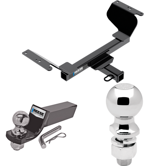 Fits 2018-2023 Chevrolet Equinox Trailer Hitch Tow PKG w/ Starter Kit Ball Mount w/ 2" Drop & 2" Ball + 2-5/16" Ball (Excludes: Premier or Models w/1.6L Diesel Engine Models) By Reese Towpower