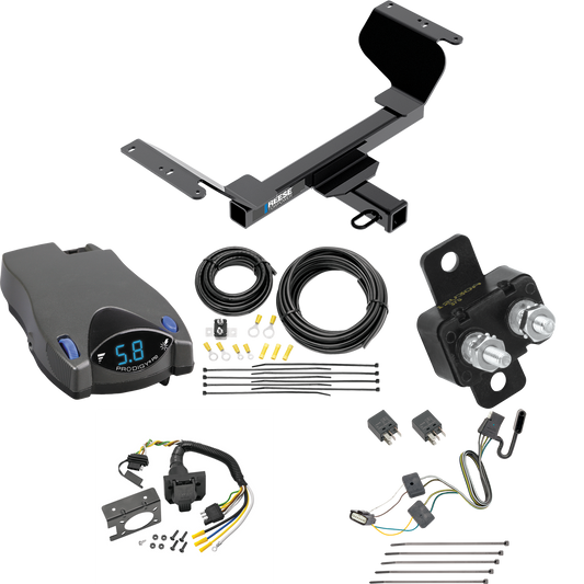 Fits 2018-2021 Chevrolet Equinox Trailer Hitch Tow PKG w/ Tekonsha Prodigy P2 Brake Control + 7-Way RV Wiring (Excludes: Premier or Models w/1.6L Diesel Engine Models) By Reese Towpower