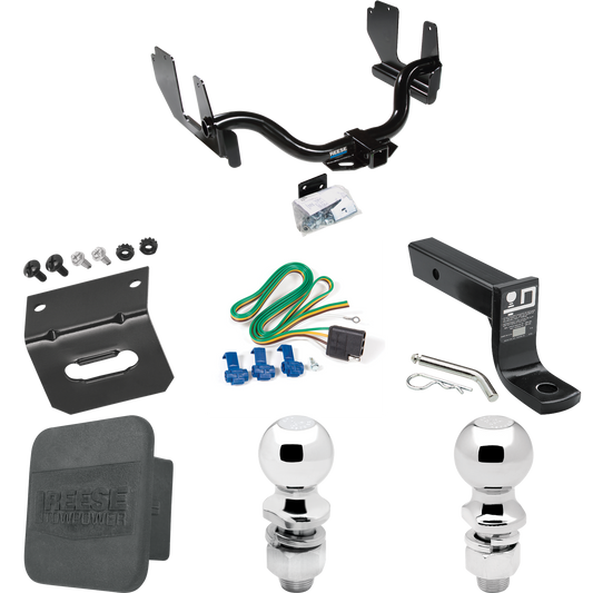 Fits 2006-2006 Lincoln Mark LT Trailer Hitch Tow PKG w/ 4-Flat Wiring + Ball Mount w/ 4" Drop + 2" Ball + 2-5/16" Ball + Wiring Bracket + Hitch Cover (For (Built Before 8/2005) Models) By Reese Towpower