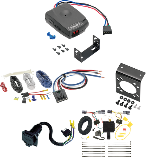 Fits 2011-2013 KIA Sorento 7-Way RV Wiring + Pro Series Pilot Brake Control + Generic BC Wiring Adapter (For w/I4 Engine Models) By Tekonsha