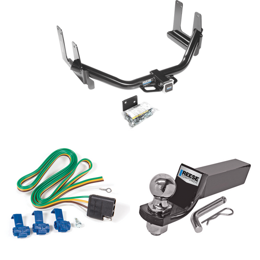 Fits 2006-2006 Lincoln Mark LT Trailer Hitch Tow PKG w/ 4-Flat Wiring + Starter Kit Ball Mount w/ 2" Drop & 2" Ball (For (Built Before 8/2005) Models) By Reese Towpower