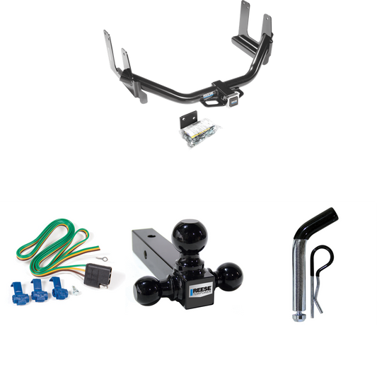 Fits 2006-2006 Lincoln Mark LT Trailer Hitch Tow PKG w/ 4-Flat Wiring + Triple Ball Ball Mount 1-7/8" & 2" & 2-5/16" Trailer Balls + Pin/Clip (For (Built Before 8/2005) Models) By Reese Towpower