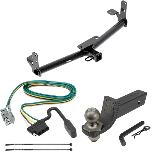 Se adapta al paquete de enganche de remolque Chevrolet Equinox 2010-2017 con cableado plano de 4 + kit de inicio táctico de enclavamiento con caída de 2" y bola de 2" (para modelos con paquete de remolque de fábrica) de Reese Towpower