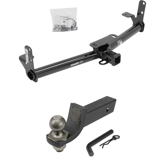 Fits 2002-2007 Saturn Vue Trailer Hitch Tow PKG + Interlock Tactical Starter Kit w/ 2" Drop & 2" Ball (Excludes: Redline Models) By Draw-Tite