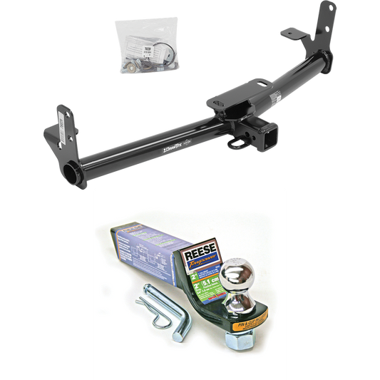 Fits 2006-2009 Pontiac Torrent Trailer Hitch Tow PKG w/ Starter Kit Ball Mount w/ 2" Drop & 1-7/8" Ball By Draw-Tite