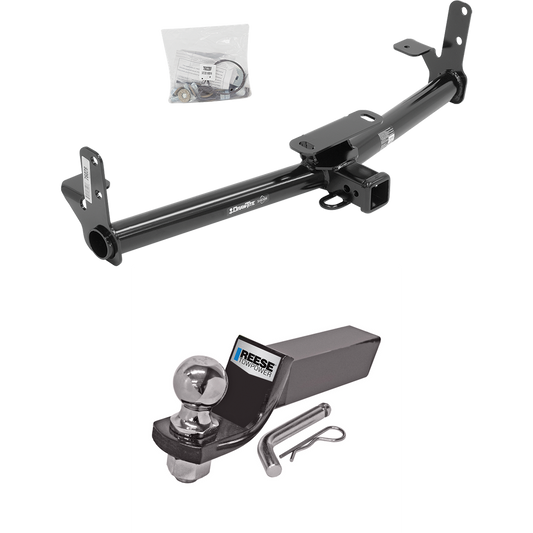 Fits 2010-2017 GMC Terrain Trailer Hitch Tow PKG w/ Starter Kit Ball Mount w/ 2" Drop & 2" Ball By Draw-Tite