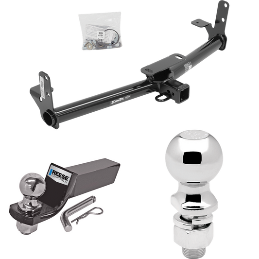 Fits 2006-2009 Pontiac Torrent Trailer Hitch Tow PKG w/ Starter Kit Ball Mount w/ 2" Drop & 2" Ball + 2-5/16" Ball By Draw-Tite