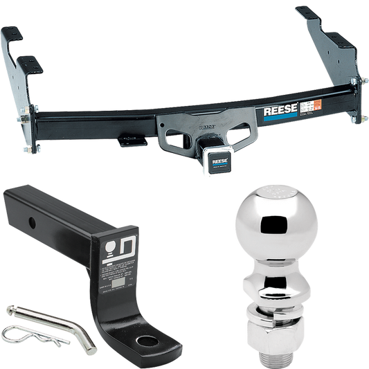 Fits 2004-2004 Ford F-150 Heritage Trailer Hitch Tow PKG w/ Ball Mount w/ 4" Drop + 2-5/16" Ball (For Flareside Models) By Reese Towpower