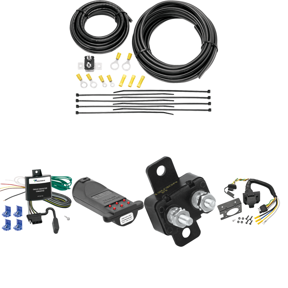 Fits 2005-2010 KIA Sportage 7-Way RV Wiring + 7-Way Tester and Trailer Emulator By Tekonsha