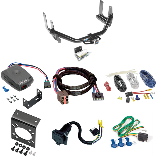 Fits 2006-2006 Lincoln Mark LT Trailer Hitch Tow PKG w/ Pro Series Pilot Brake Control + Plug & Play BC Adapter + 7-Way RV Wiring (For (Built Before 8/2005) Models) By Reese Towpower