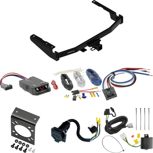 Se adapta al paquete de remolque de enganche de remolque Lexus RX350L 2018-2021 con control de freno Tekonsha Brakeman IV + adaptador de cableado BC genérico + cableado RV de 7 vías (excluye: con modelos de escape de doble punta) de Draw-Tite