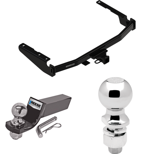 Fits 2018-2022 Lexus RX350L Trailer Hitch Tow PKG w/ Starter Kit Ball Mount w/ 2" Drop & 2" Ball + 2-5/16" Ball (Excludes: w/Twin-Tip Exhaust Models) By Draw-Tite