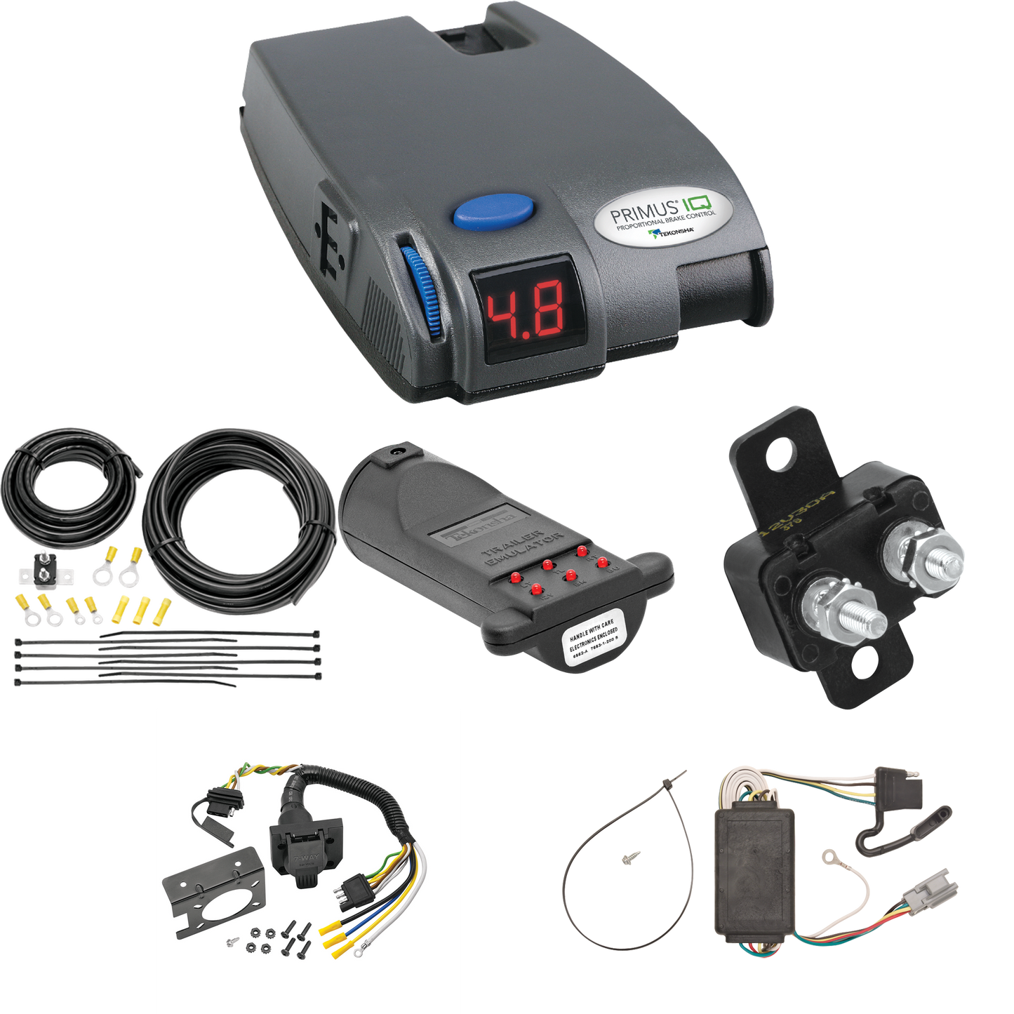 Fits 2006-2006 Pontiac Torrent 7-Way RV Wiring + Tekonsha Primus IQ Brake Control + 7-Way Tester and Trailer Emulator By Tekonsha