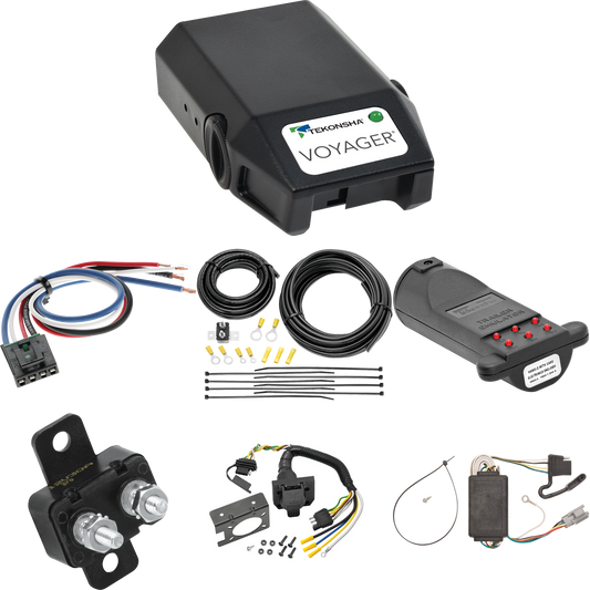 Fits 2006-2006 Pontiac Torrent 7-Way RV Wiring + Tekonsha Voyager Brake Control + Generic BC Wiring Adapter + 7-Way Tester and Trailer Emulator By Tekonsha