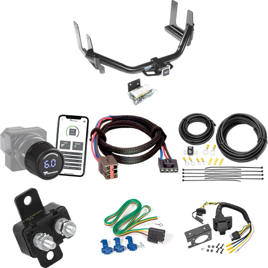 Fits 2006-2006 Lincoln Mark LT Trailer Hitch Tow PKG w/ Tekonsha Prodigy iD Bluetooth Wireless Brake Control + Plug & Play BC Adapter + 7-Way RV Wiring (For (Built Before 8/2005) Models) By Reese Towpower