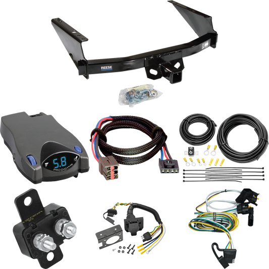 Fits 2004-2004 Ford F-150 Heritage Trailer Hitch Tow PKG w/ Tekonsha Prodigy P2 Brake Control + Plug & Play BC Adapter + 7-Way RV Wiring (For Flareside Models) By Reese Towpower