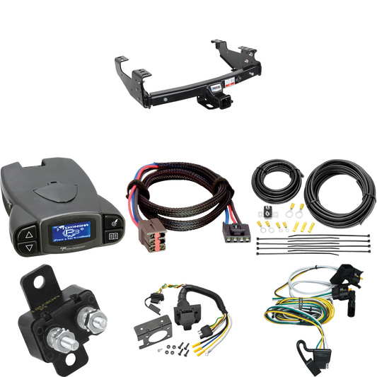 Se adapta al paquete de enganche de remolque Ford F-150 Heritage 2004-2004 con control de freno Tekonsha Prodigy P3 + adaptador BC Plug &amp; Play + cableado RV de 7 vías de Reese Towpower