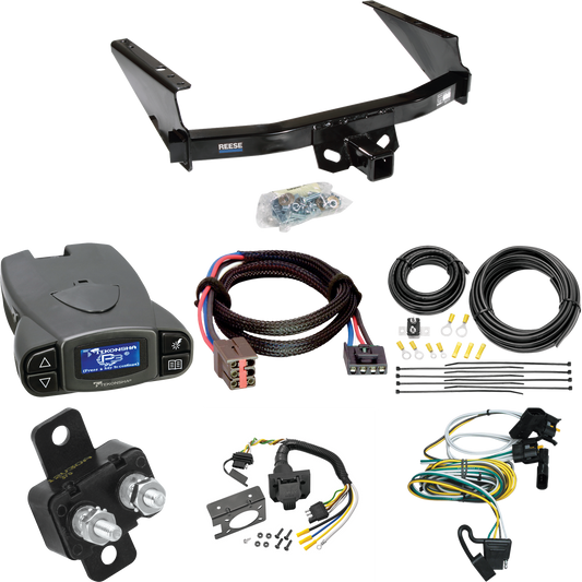 Fits 2004-2004 Ford F-150 Heritage Trailer Hitch Tow PKG w/ Tekonsha Prodigy P3 Brake Control + Plug & Play BC Adapter + 7-Way RV Wiring (For Flareside Models) By Reese Towpower