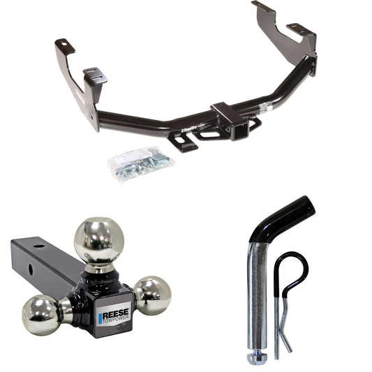 Se adapta al paquete de remolque con enganche para remolque Ford F-150 2000-2003 con soporte de bola triple de 1-7/8" y 2" y 2-5/16" + pasador/clip (para modelos SuperCrew) de Draw-Tite