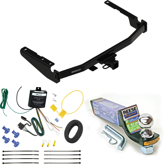 Fits 2022-2022 Lexus RX350L Trailer Hitch Tow PKG w/ 4-Flat Wiring + Starter Kit Ball Mount w/ 2" Drop & 1-7/8" Ball (Excludes: w/Twin-Tip Exhaust Models) By Draw-Tite