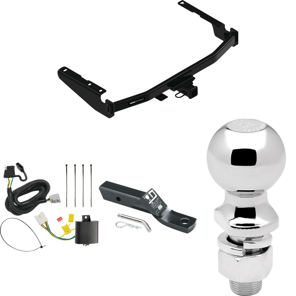 Se adapta al paquete de remolque con enganche de remolque Lexus RX350L 2018-2021 con cableado de 4 planos + soporte de bola con caída de 2" + bola de 2-5/16" (excluye: con modelos de escape de doble punta) de Reese Towpower