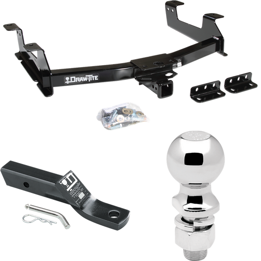 Fits 2011-2014 GMC Sierra 3500 HD Trailer Hitch Tow PKG w/ Ball Mount w/ 2" Drop + 2-5/16" Ball By Draw-Tite