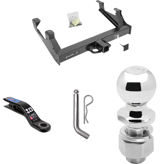 Fits 2015-2019 Chevrolet Silverado 3500 HD Trailer Hitch Tow PKG w/ Ball Mount w/ 3" Drop + Pin/Clip + 2-5/16" Ball By Draw-Tite