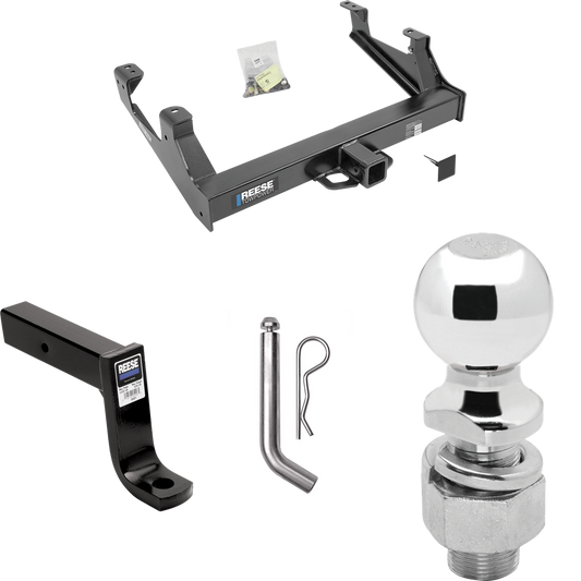 Fits 2015-2019 GMC Sierra 2500 HD Trailer Hitch Tow PKG w/ Ball Mount w/ 7-3/4" Drop + Pin/Clip + 2-5/16" Ball By Reese Towpower